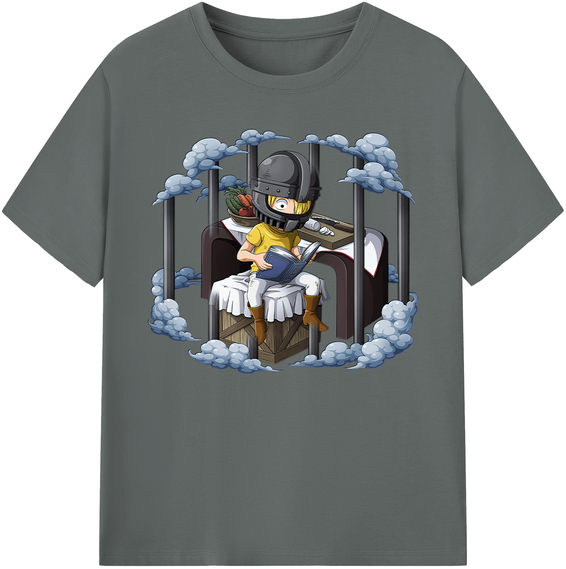 （画像用） ワンピース サンジ ONE PIECE Sanji 綿100％ メンズ半袖Tシャツ｜肌触りやわらか＆通気性